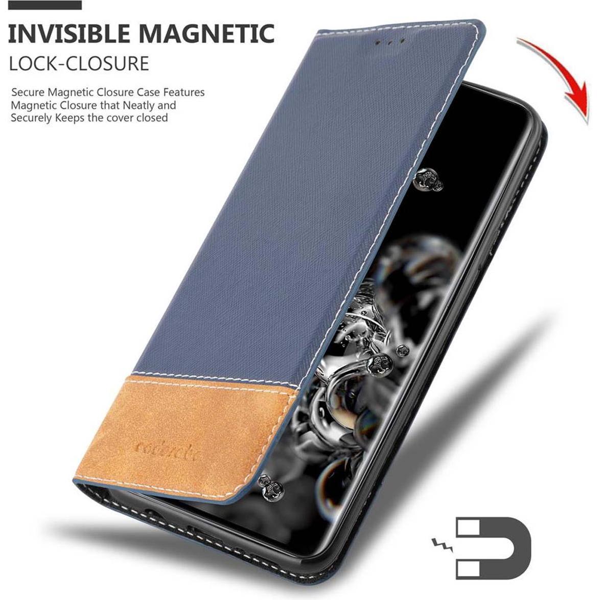 Thumbnail - Cadorabo Book X-Wallet Cover (Samsung Galaxy S20 Ultra), Smartphone Hülle, Blau
