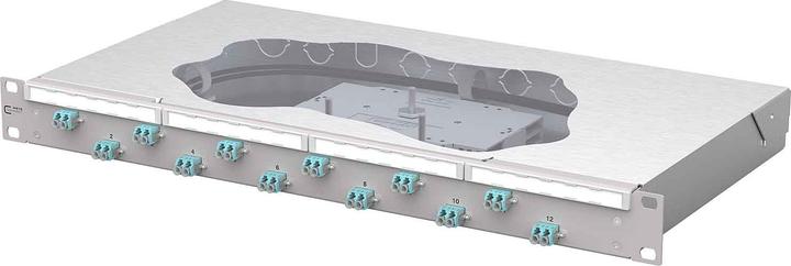 Produktbild Metz Connect Patchfeld OpDAT fix2 splice 12xLC-D OM3