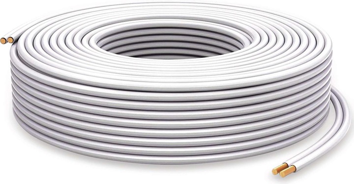 Image du produit Purelink Câble de haut-parleur, 2x2,5 mm² 50 m, blanc, OFC (50 m, 2.50 mm²² mm)