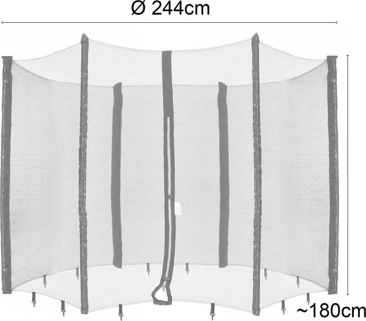 Actual product image Arebos Trampoline net
