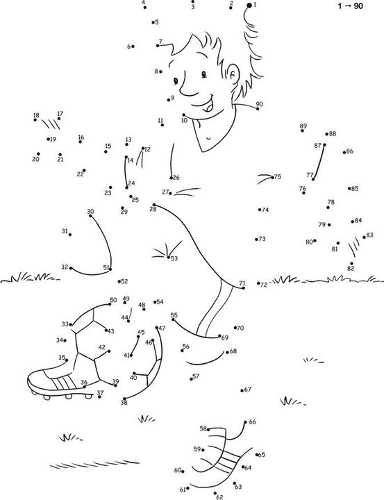 Produktbild Tessloff Punkt zu Punkt. Fussball. 1 bis 150