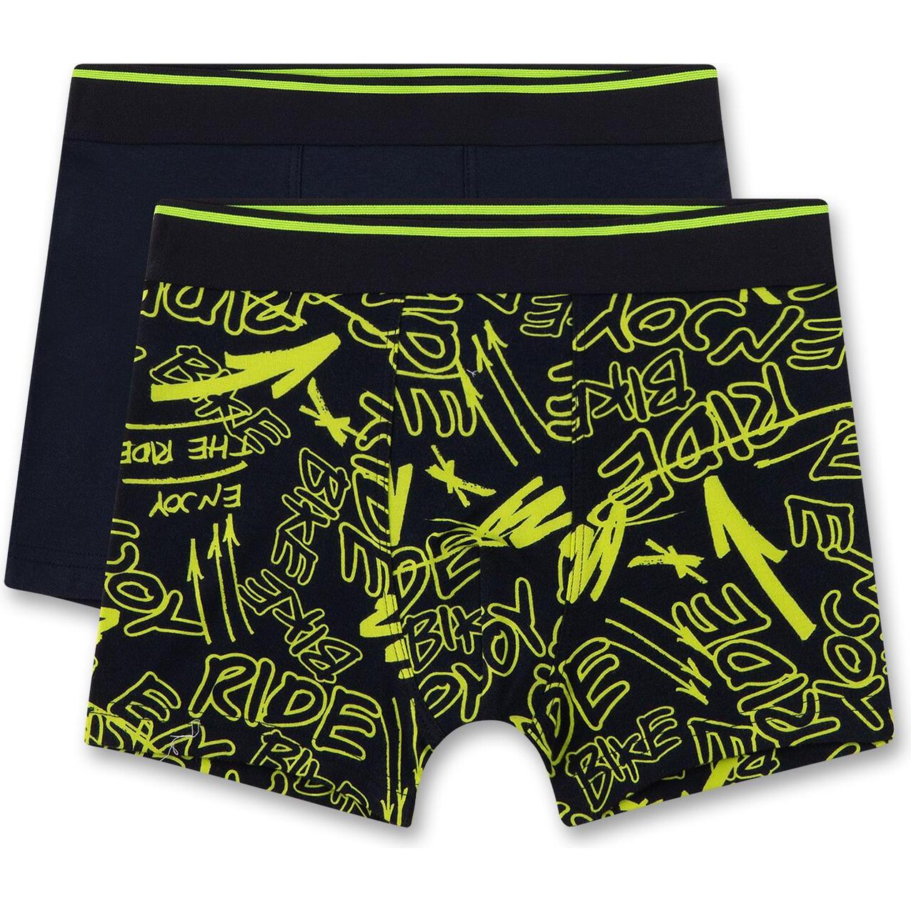 Sanetta, Unisex, Unterhosen, Kid's DP Hipshort 348886+348887, Grün, (176, 2er Pack)