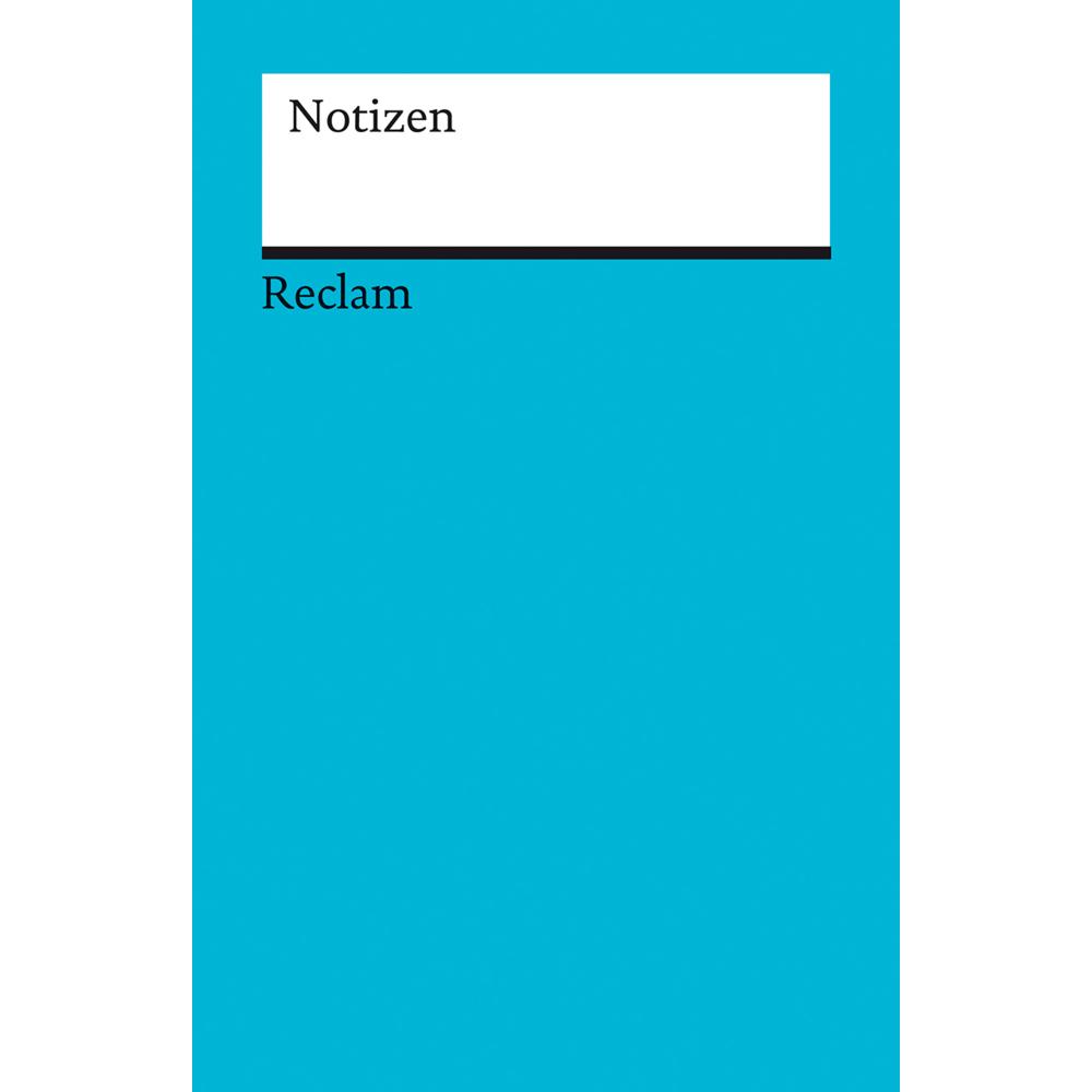 Reclam, Haftnotiz, Notizen (blau)