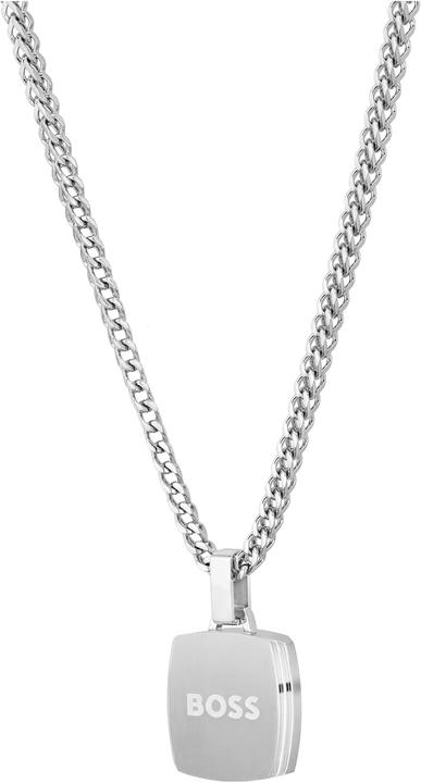 Actual product image Hugo Boss Fashion steel necklace with onyx Odell 1580648 (Stainless steel)