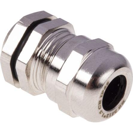Rs Pro, Kabelverbindung, M12 Brass Cable gland + locknut,3-6.5mm