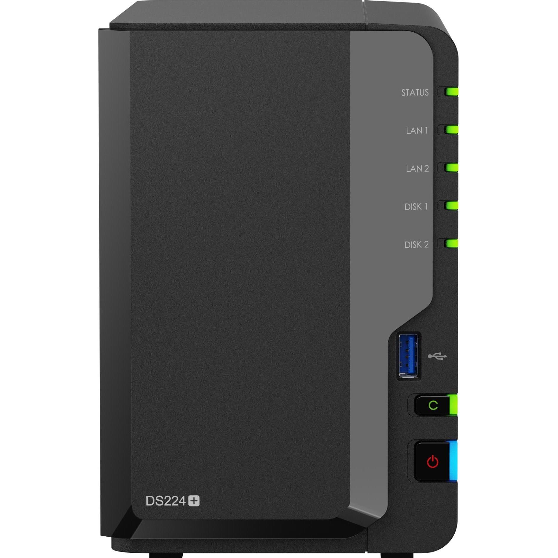 Thumbnail - Synology DS224+ (0 TB), NAS, Schwarz