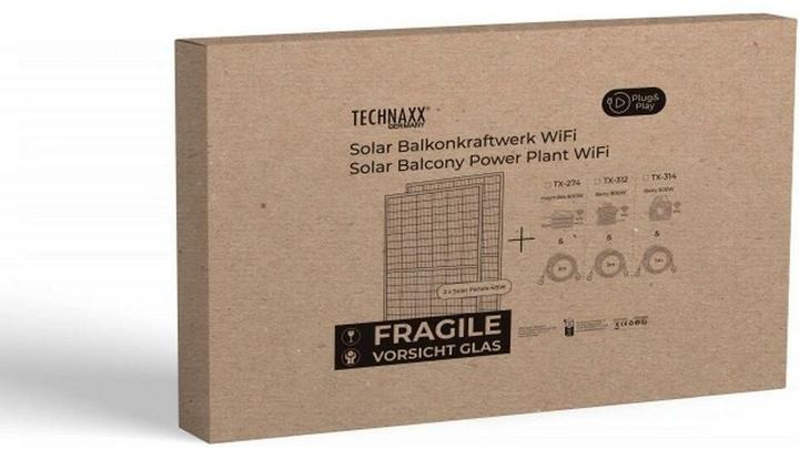 Produktbild Technaxx Solar Balkonkraftwerk 600W TX-355 (600 W)