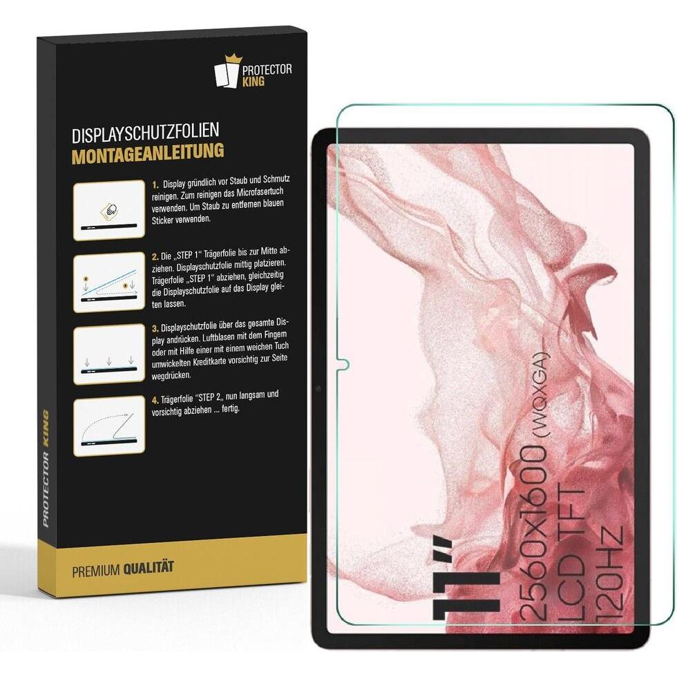 Thumbnail - Protectorking 3x Premium Displayschutzfolie 3D KLAR (3 Stück, Galaxy Tab S8), Tablet Schutzfolie