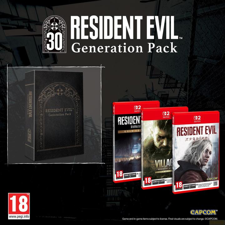 Image du produit Capcom Switch 2 Resident Evil Generation Pack (PEGI) (Switch 2, Multilingue)