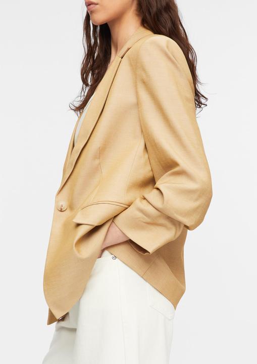 Immagine prodotto Comma Blazer aus Leinenmix mit gerafftem Ärmel (42)