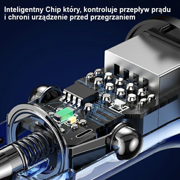 Produktbild Usams Autoladegerät USB 2 Ports - Schwarz