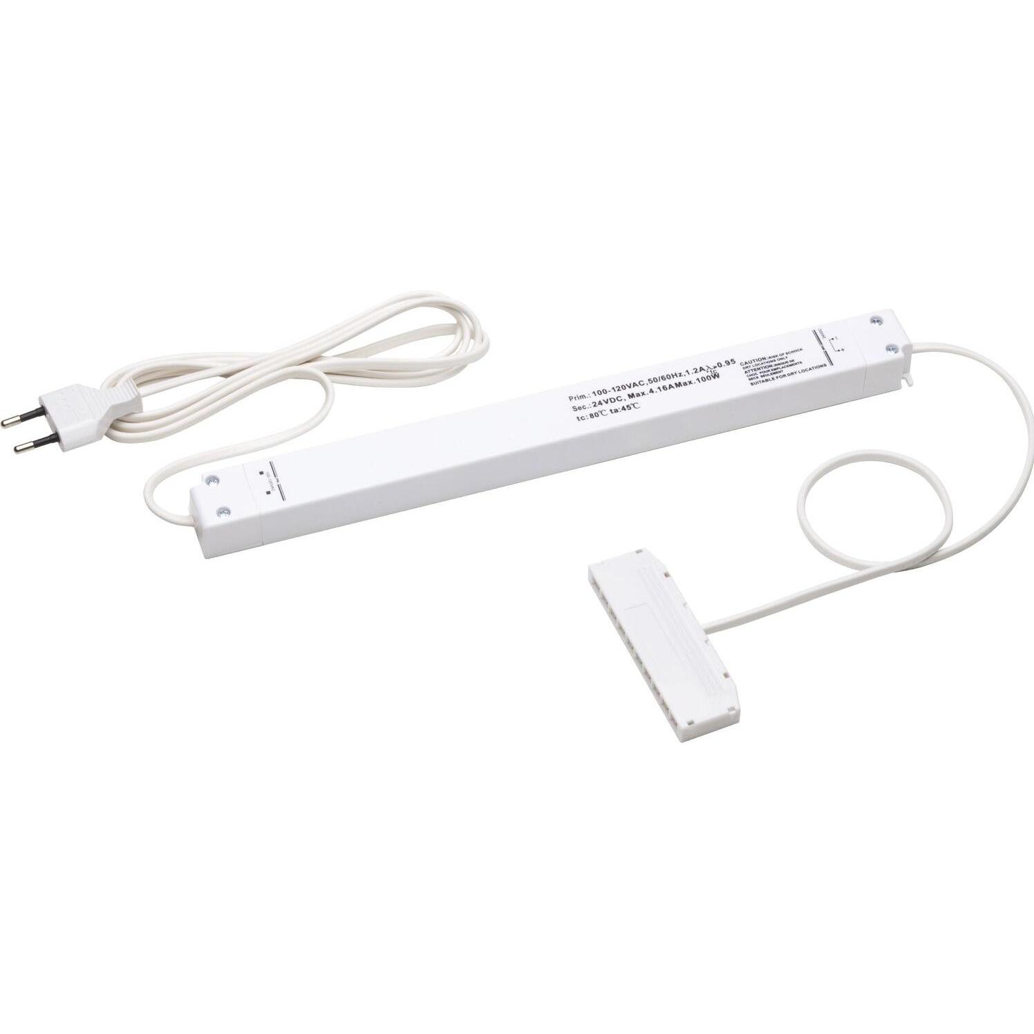 Thumbnail - Domus, Zubehör Beleuchtung, LED-Netzgerät Slim, 24 V/DC, 10-fach Verteiler Leistung 100 W