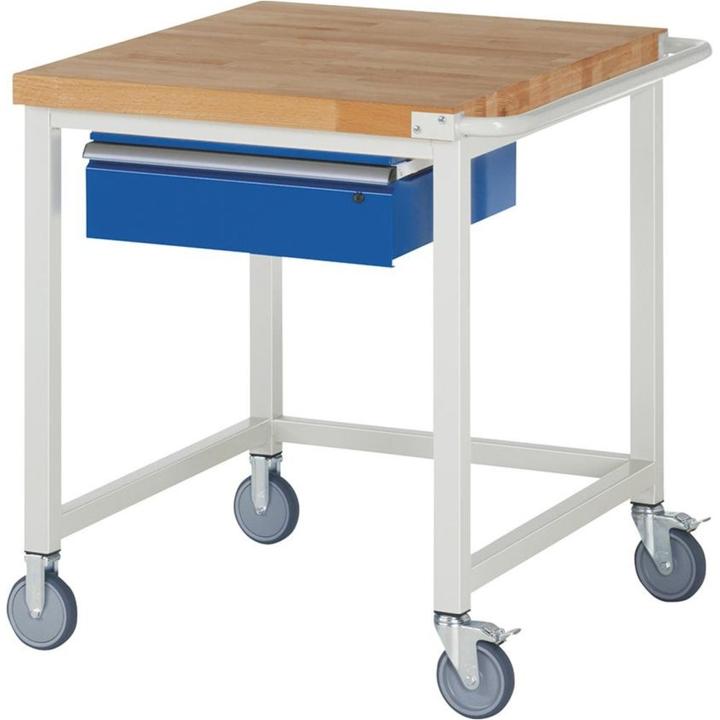 Produktbild RAU Fahrbare Werkbank 8000 - Modell 8001 Arbeitstisch Breite 750 mm (75 cm, 90 cm)