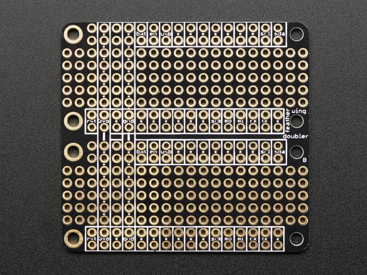 Actual product image Adafruit FeatherWing Doubler Prototyping Add-on (Various)