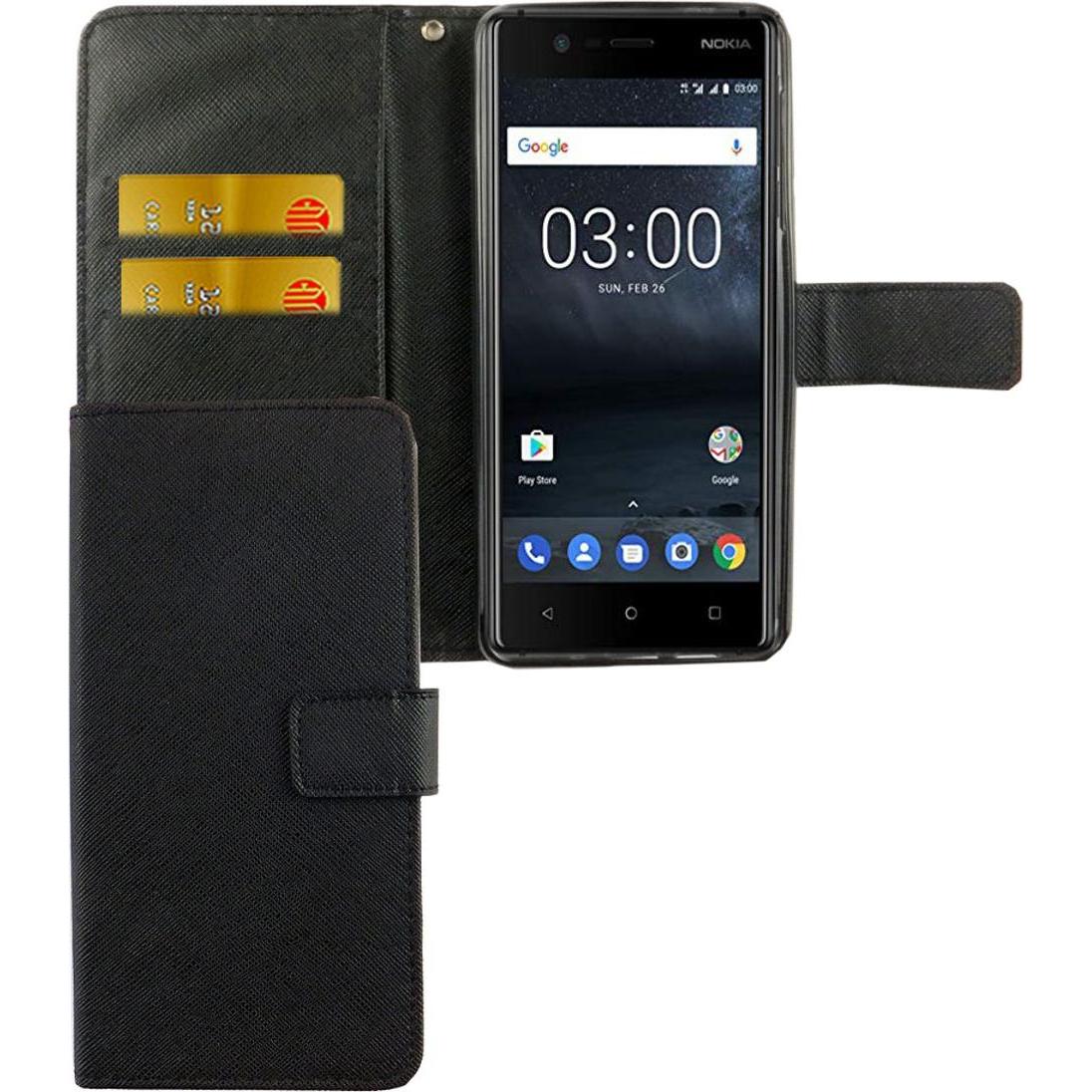 Thumbnail - König Design Hülle Handy Schutz für Nokia 3.1 Case Cover Tasche Wallet Etui Handyhülle Bumper (Nokia 3.1), Smartphone Hü...