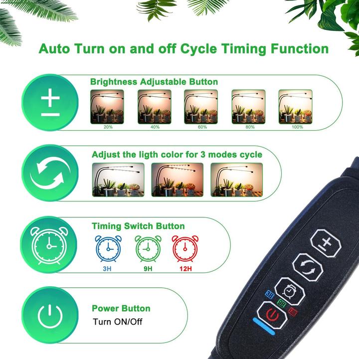 Actual product image Niello LED plant lamp (LED, 230 V)