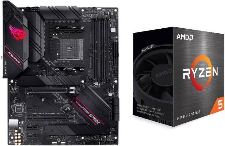 Produktbild ASUS ROG STRIX B550-F WIFI + Ryzen 5 5600X