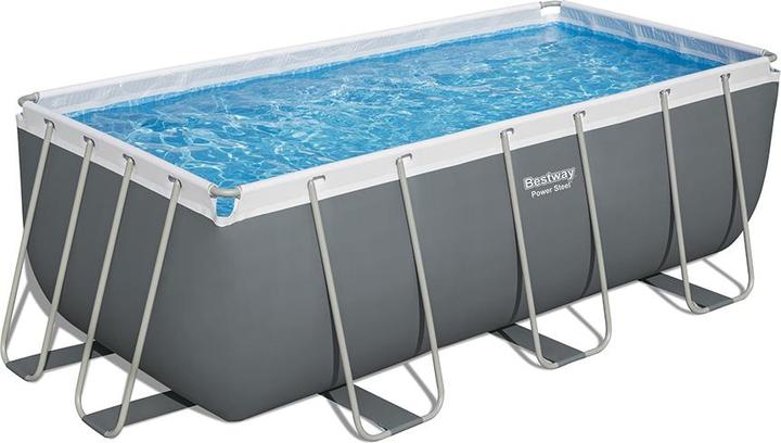 Bestway Piscine rectangulaire à cadre électrique (412 x 201 x 122 cm)