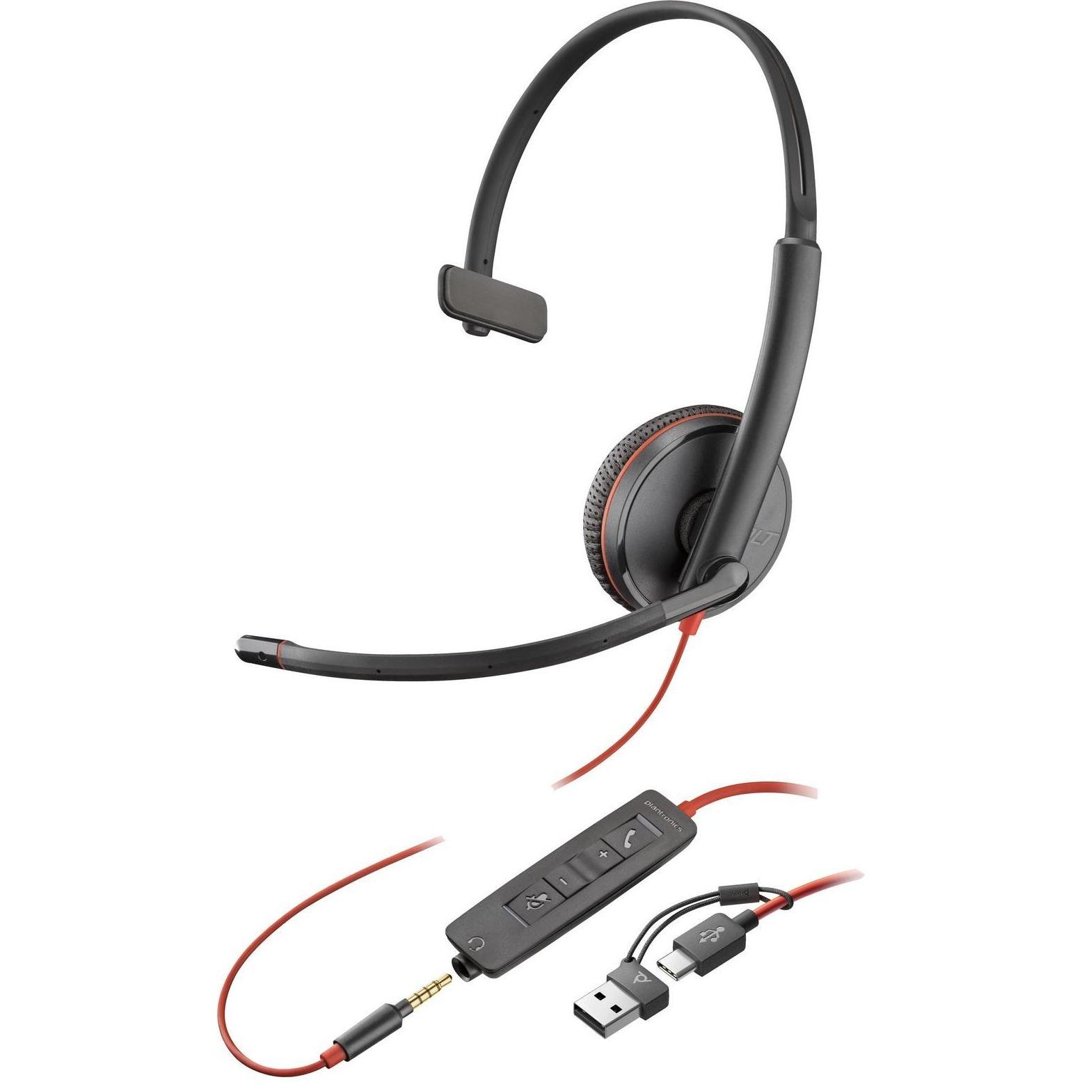 HP Blackwire 3215 Monaural USB-C (USB-C), Office Headset