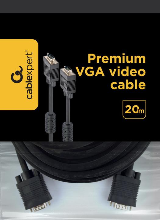 Immagine prodotto Gembird Cablexpert Premium CC-PPVGA-20M-B (20 m, VGA)