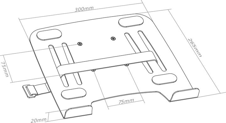 Actual product image InLine Notebook vehicle mount adapter kit