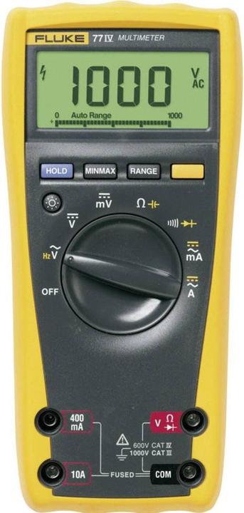 Actual product image Fluke Hand Multimeter digital 77-4/E (CAT III 1000V, CAT IV 600V)