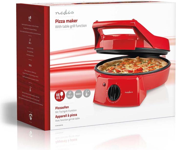 Image du produit Nedis FCPM100FRD Machine à pizza, aluminium