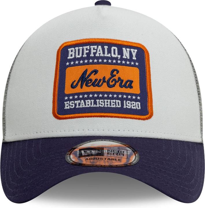 Produktbild New Era A-Frame Mesh Trucker Cap - Brand Patch Weiss (One Size)