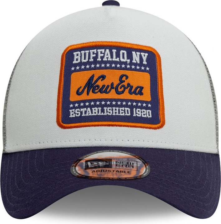 Actual product image New Era A-Frame Mesh Trucker Cap - Brand Patch Weiss (One size)
