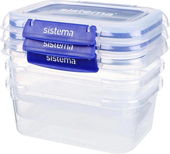 Image du produit Sistema Rectangle Klip it Plus 3pack 1L (1 l)