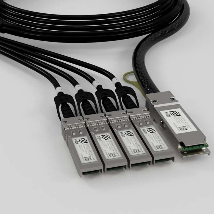 Actual product image HPE HP X240: QSFP+ to 4x SFP+ DA cable 5m