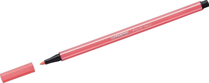 Produktbild STABILO Premium-Filzstift - Pen 68 - 10er Pack - neonrot (Neonrot, 10 x)