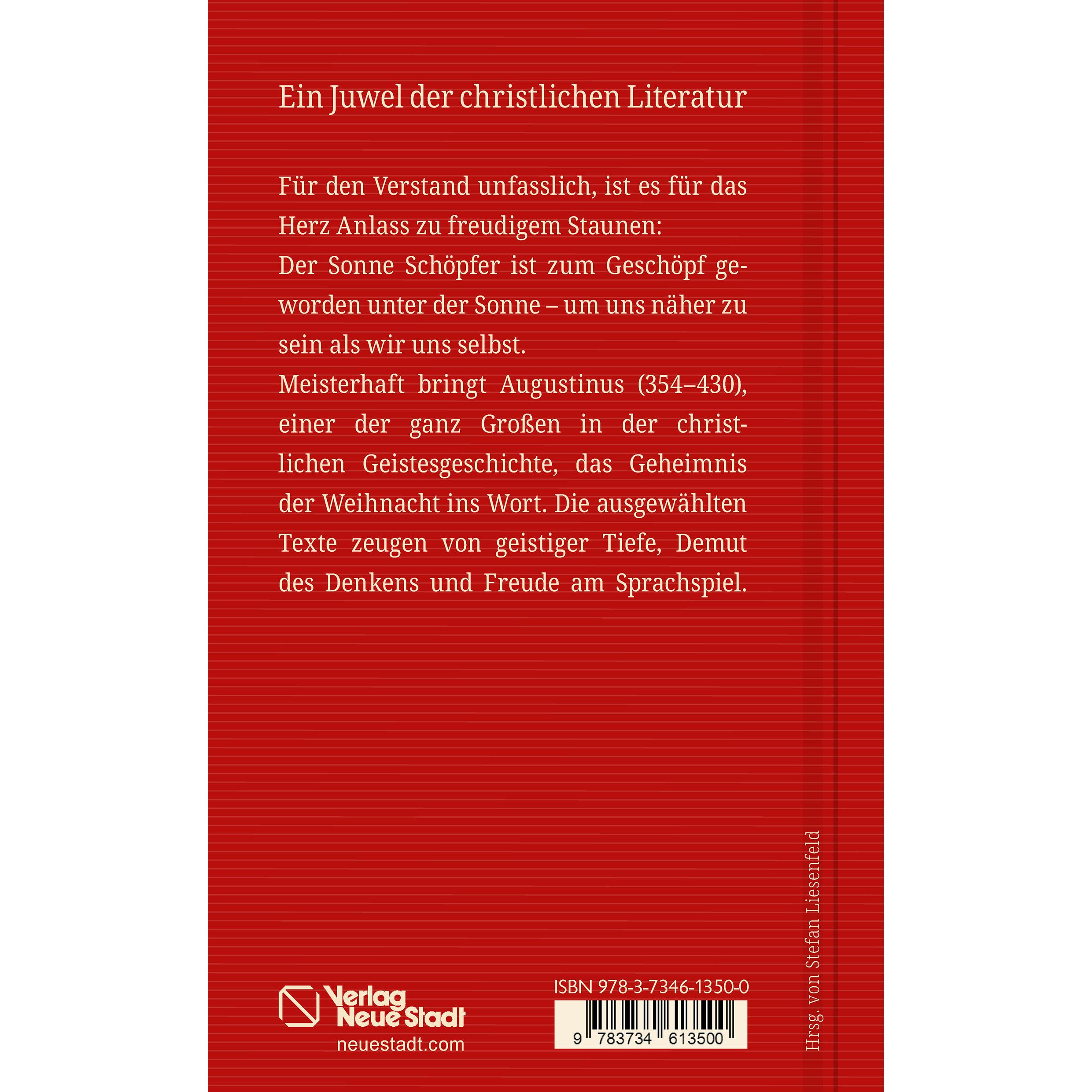 Thumbnail - Vom Geheimnis der Weihnacht, Sachbücher von Aurelius Augustinus, Stefan Liesenfeld