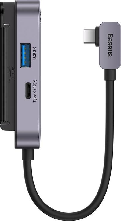 Image du produit Baseus Adaptateur PadJoy 6 ports Type-C HUB gris foncé (USB-C, 6 ports)