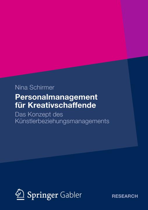 Produktbild Personalmanagement für Kreativschaffende (Deutsch, Nina Schirmer, 2013)