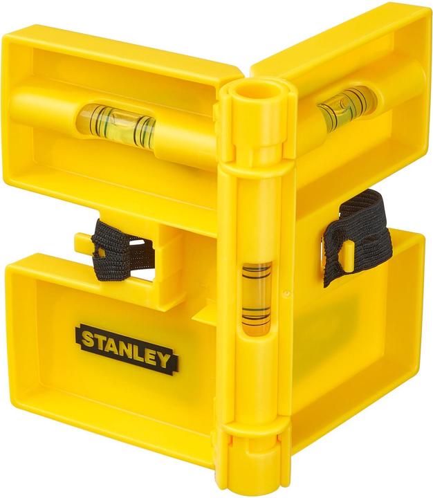 Actual product image Stanley Spirit level Post spirit level 3 spirit levels Magnets Plastic Storage option (18 cm)