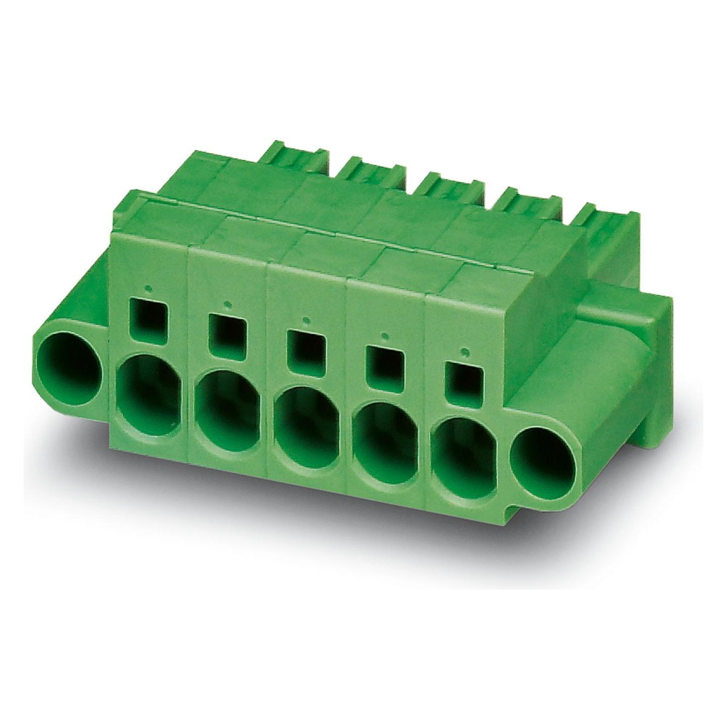 Phoenix Printplaatconnector SPC 5/4-STF-7.62, Kabels + Stekkers, Groen
