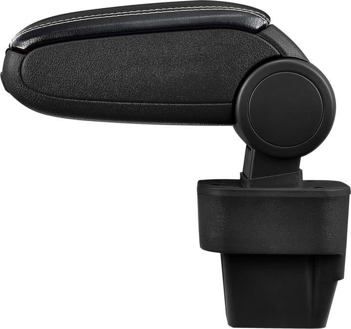 Produktbild Pro-Tec Mittelarmlehne passend für Opel Astra H mit Staufach Kunstleder Schwarz mit weissen Nähten