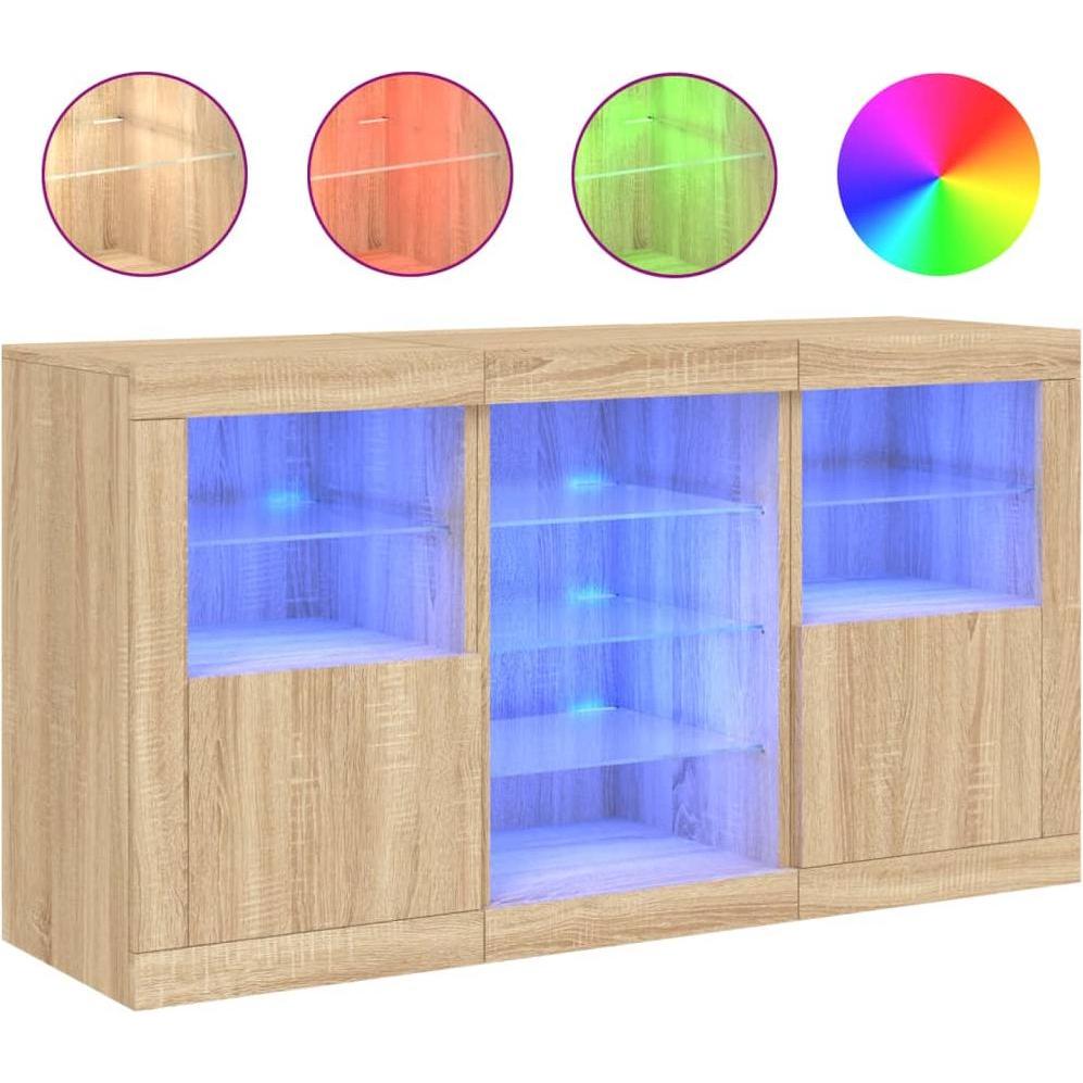 VidaXL, Kommode + Sideboard, Iduna (123 x 37 x 67 cm)