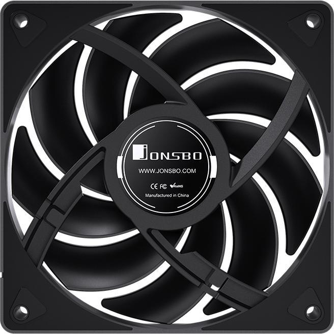 Actual product image Jonsbo CR-3000 CPU Cooler Dual Tower, ARGB - 2x 120 mm, black (160 mm)