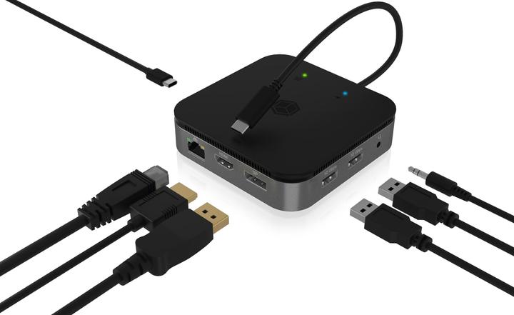 Produktbild Icy Box IB-DK408-C41 (USB-C, 7 Ports)