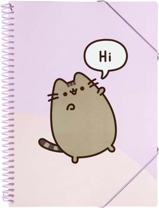 Actual product image Pusheen - A4 folder with elastic band + 30 transparent sleeves (A4, 1 Piece)