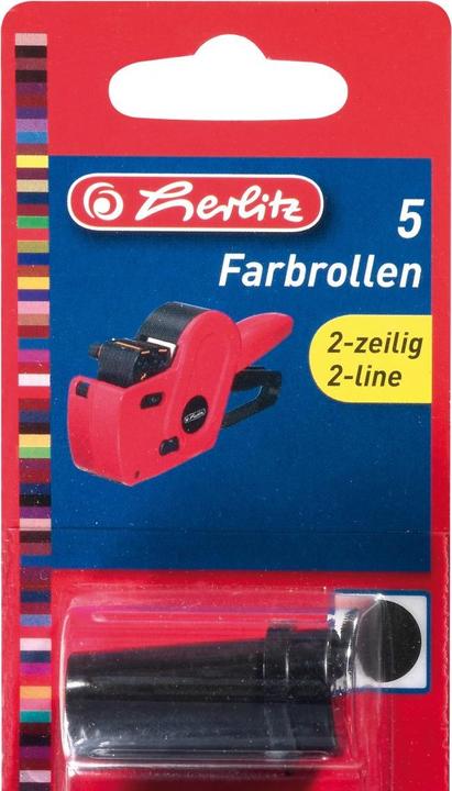 Image du produit Herlitz Rouleau encreur pour étiqueteuse de prix 2 lignes, 5 pièces