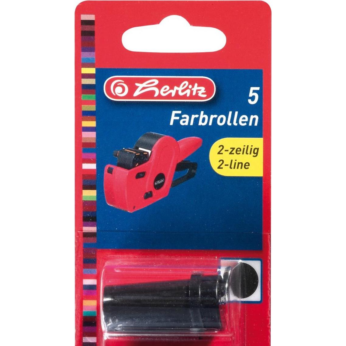 Thumbnail - Herlitz Farbrolle für Preisauszeichner 2-zeilig, 5 Stück, Drucker Zubehör