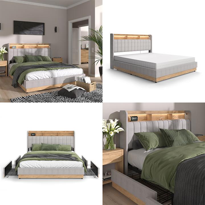 Actual product image VitaliSpa Nura with mattress (160 x 200 cm)