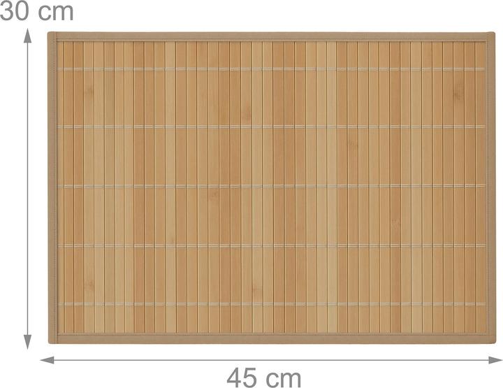 Actual product image Relaxdays Placemat 6pcs. (6 pcs., 45 x 30 x 0.3 cm)