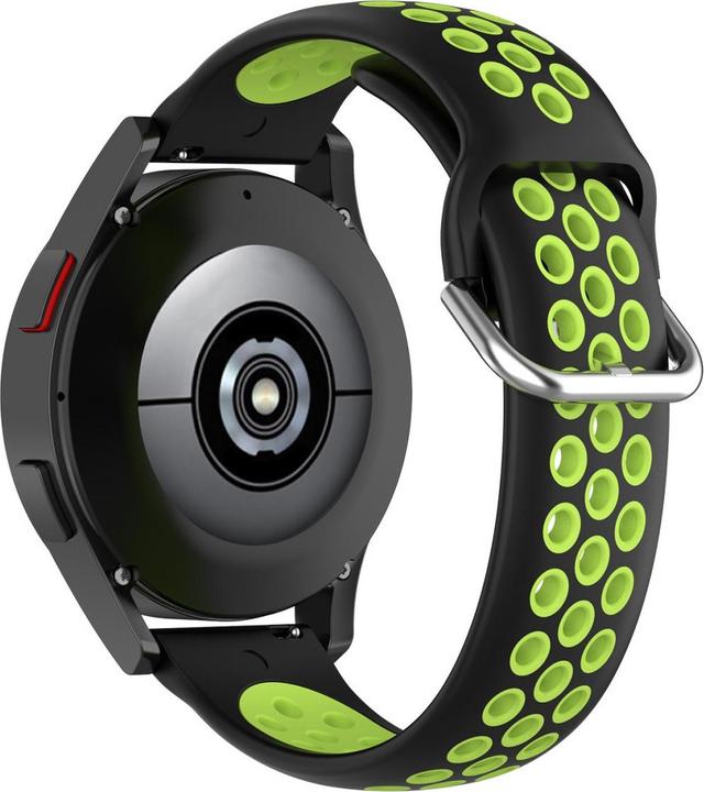 Actual product image Cover-Discount 20mm Silicone Sport Strap perforated green (20 mm, Silicone)