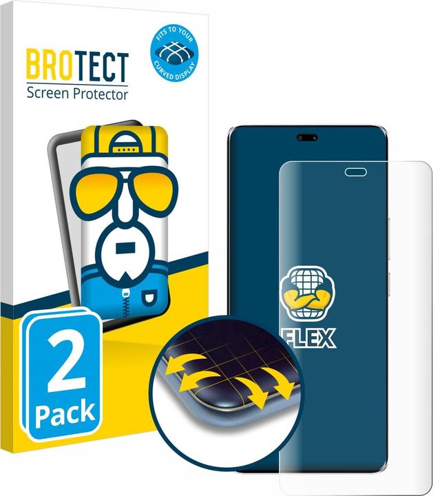Actual product image BROTECT Full-Screen Protector (2 Piece, Honor Magic7 Lite)