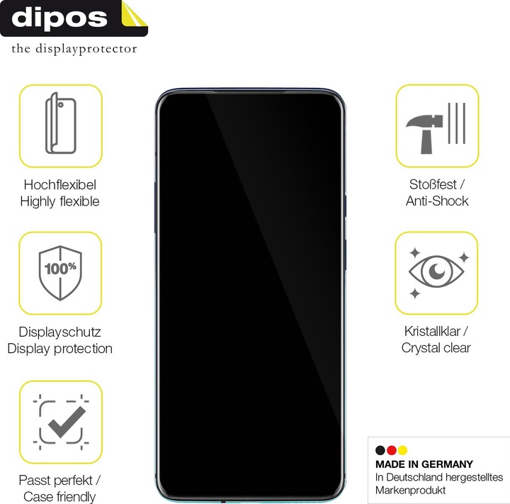 Produktbild Dipos 3D Full Cover Schutzfolie (1 Stück, OnePlus 7T Pro)