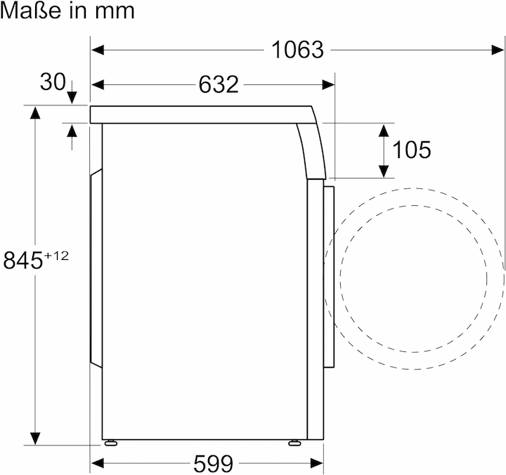 Actual product image Bosch Hausgeräte WUU28T49 (9 kg, Left)